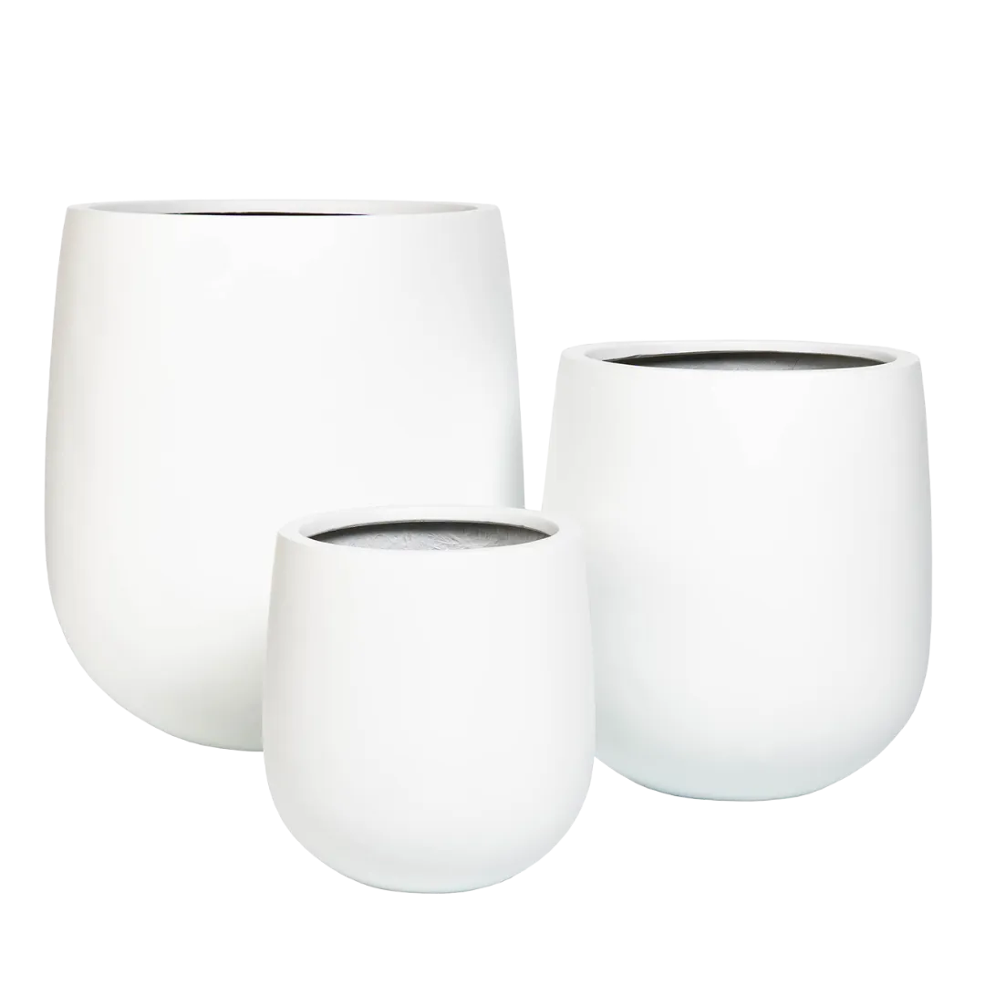 Platypus Triple - 3 x Plant Pot Bundle – White