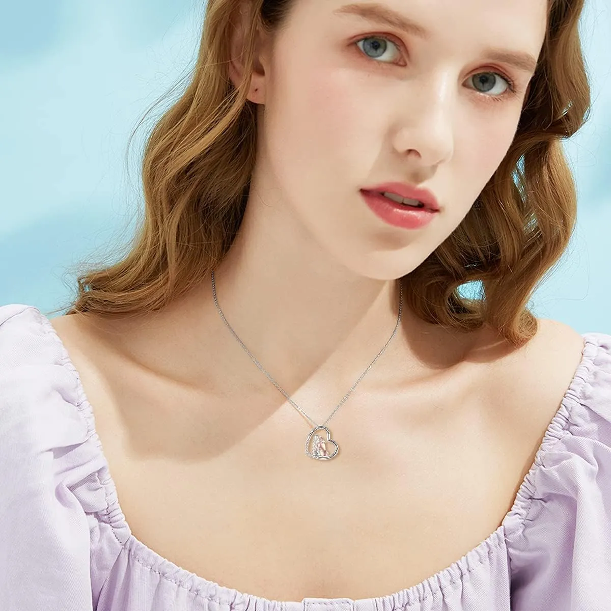 POPKIMI Gifts for Sister 2 3 4 5 Sisters Necklace Sterling Silver Crystal Fashion Jewelry Gifts for Women Friend Female Friendship Lasts Forever