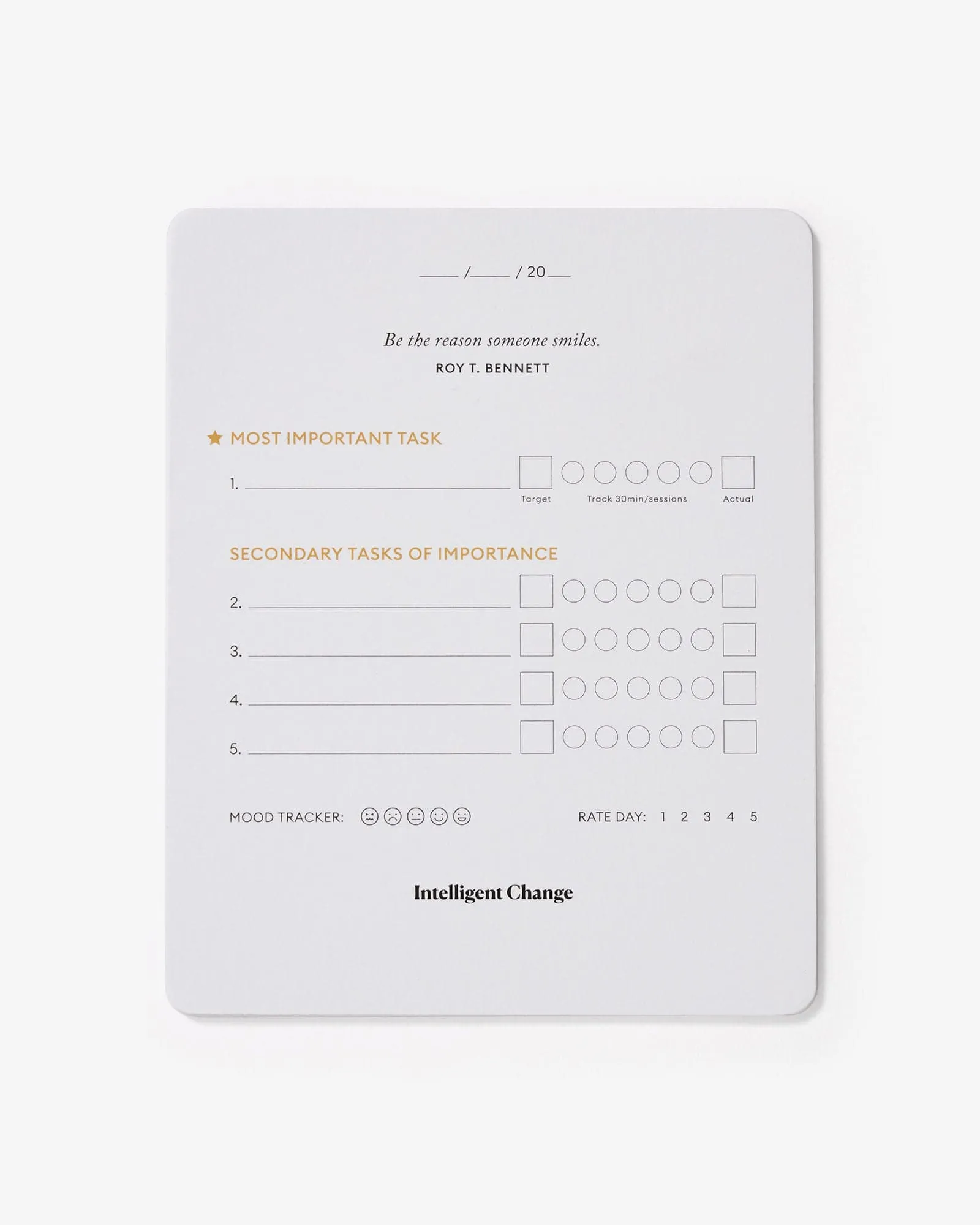 Productivity Planner Cards