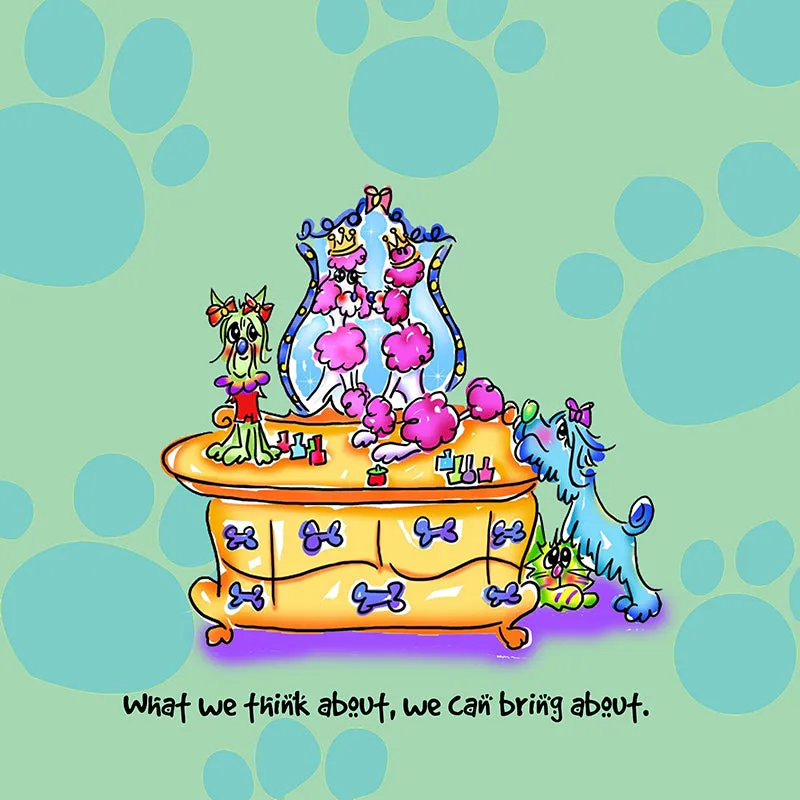 "What we think about, we can bring about" WHIMSHOTS CANVAS