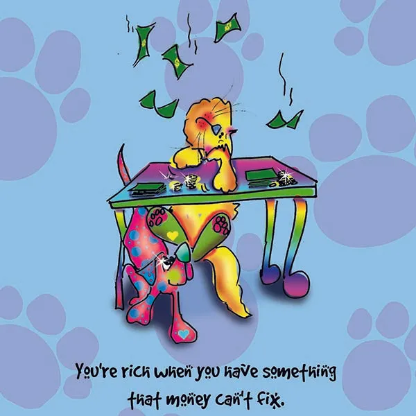 "You're rich when you have something that money can't fix" WHIMSHOTS CANVAS