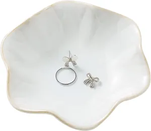 Ring Dish Tray, Jewelry Dish Holder, Key Bowl, Trinket Tray, Earring Holder, Decoration Plate for Women