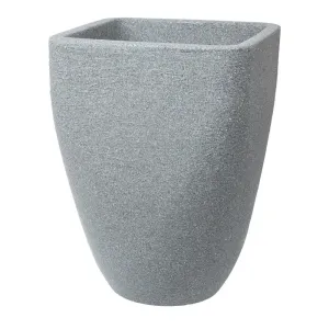 Sankey Granite Effect Tall Square Top Round Base Planter