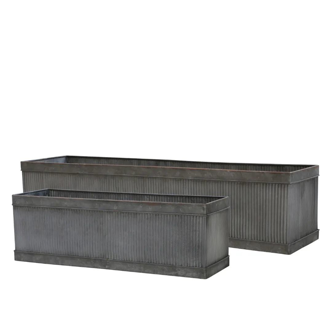 Set of 2 - Old French Flowerpots
