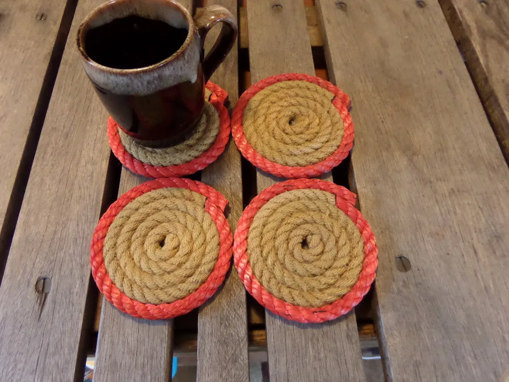 Set of 8 Coasters / Two Colors