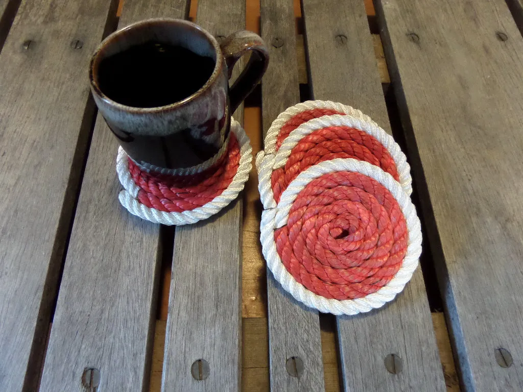 Set of 8 Coasters / Two Colors
