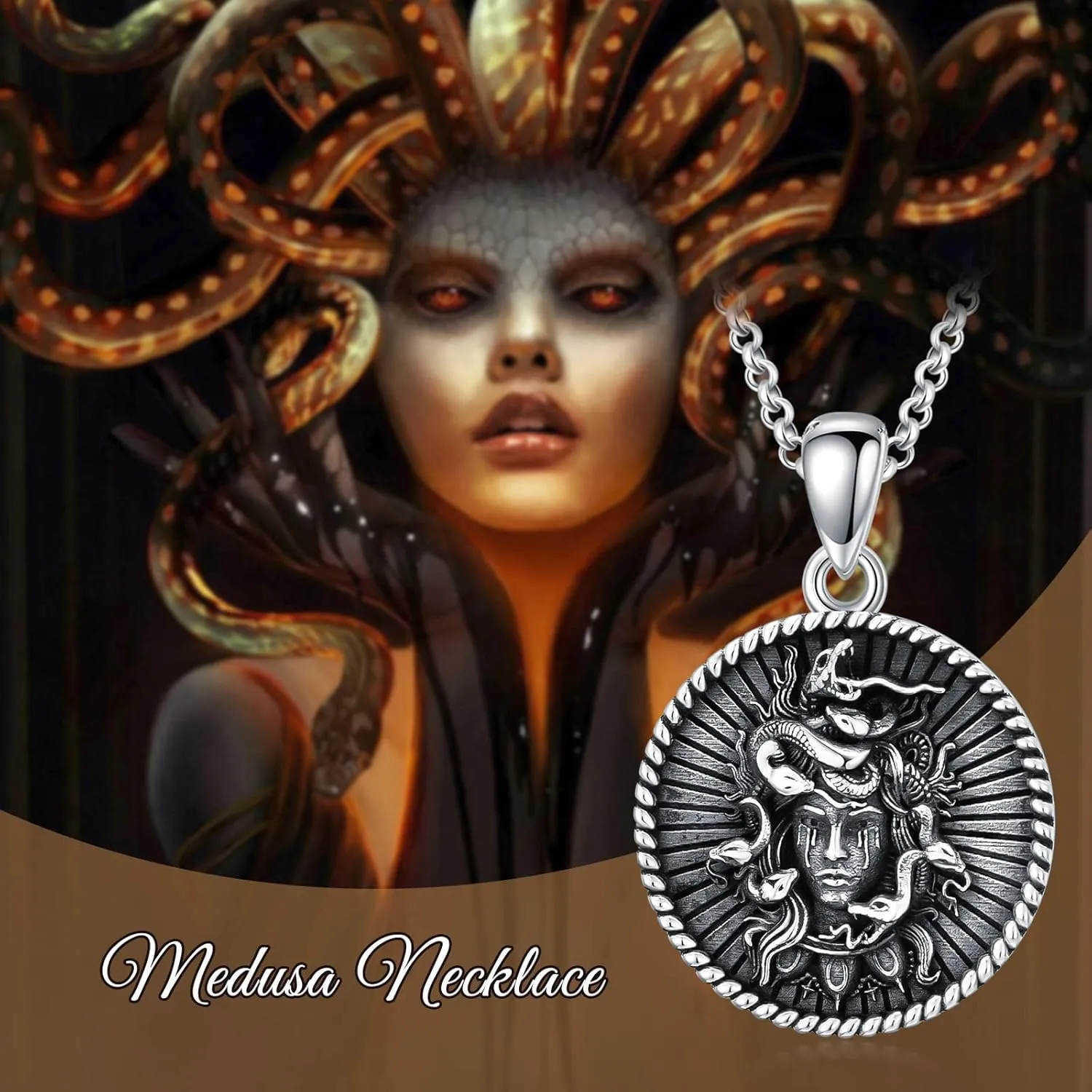 SIMONLY Mother's Day Gifts Goddess Necklace for Women 925 Sterling Silver Goddess Amulet Necklace Ancient Egypt Greek Mythology Jewelry Gifts for Her