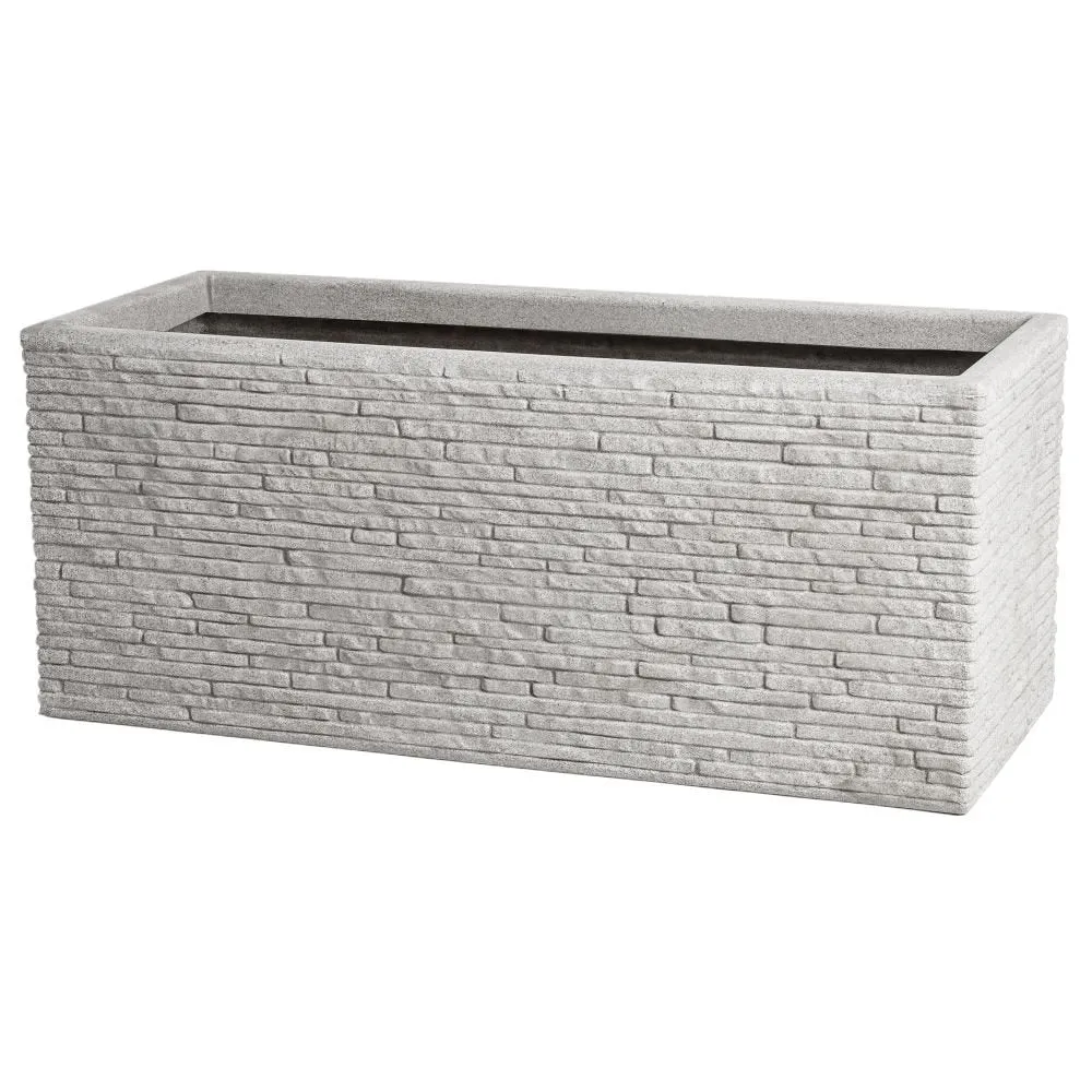 SLATE EFFECT TROUGH STONE/GREY PEWTER
