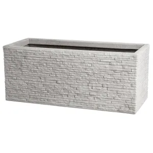 SLATE EFFECT TROUGH STONE/GREY PEWTER