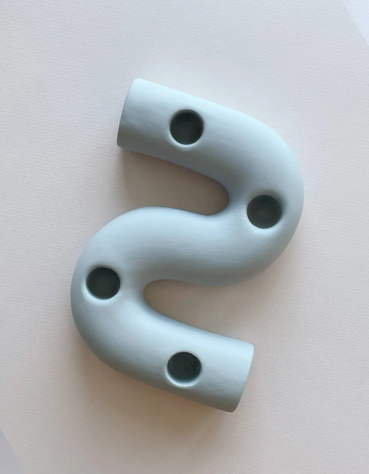 Squiggle Taper Candle Holder - Local Olympia Pickup Only