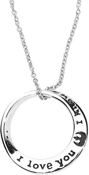 Star Wars "I Love You" "I Know" Mobius Necklace
