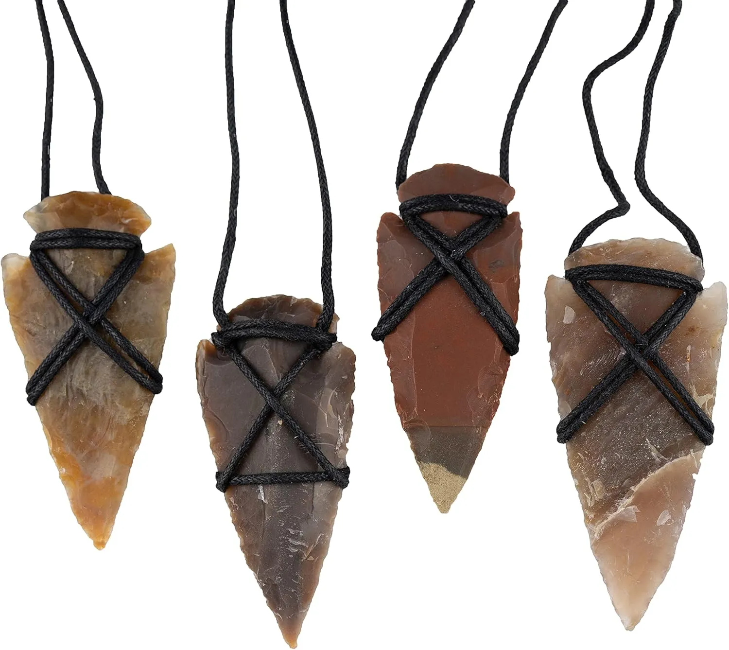 Stone Arrowhead Pendant Necklace