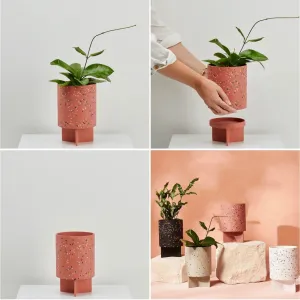 Tri Planter - Dusty Rose Terrazzo