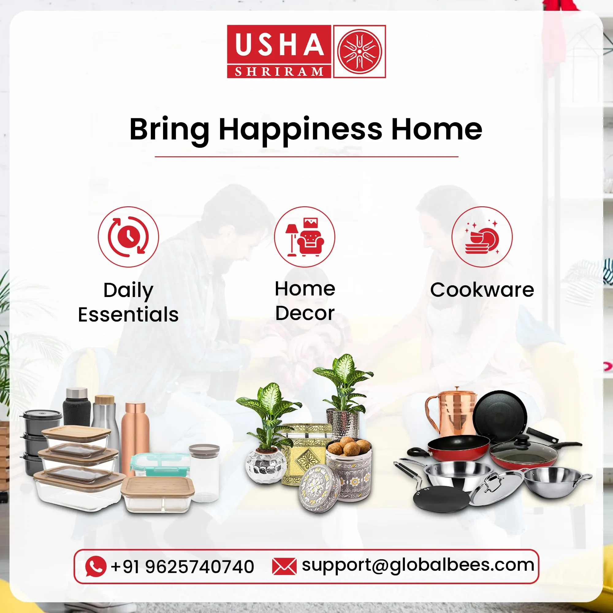 USHA SHRIRAM Ceramic Snack Tray with Dip Bowl | Chutney Bowl | Salsa Dip Tray (10 Inch)| Ceramic Serving Platter | Platter Tray | Snack Tray | Serving Plate | Microwave Safe Plates (Blue)