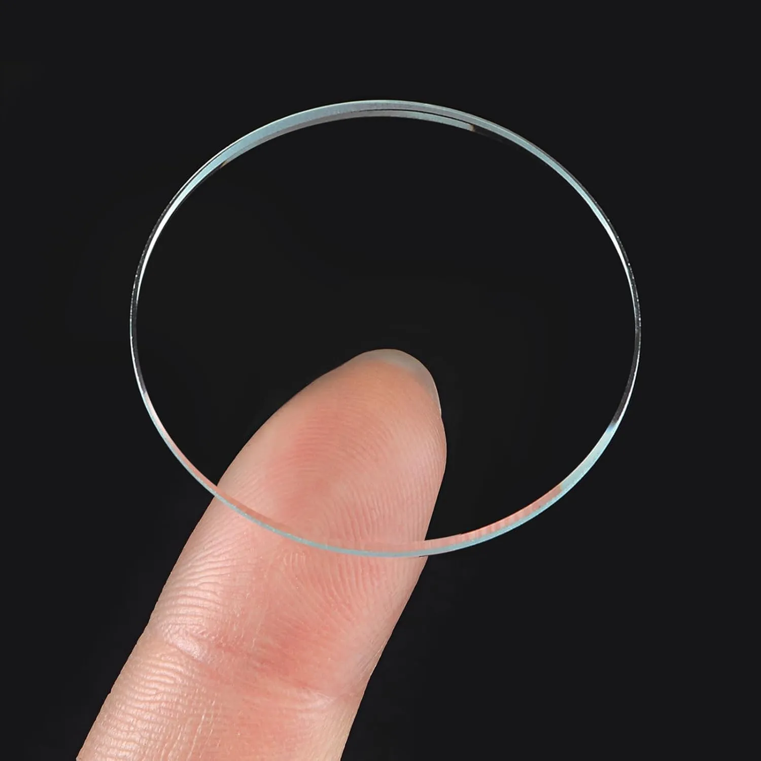 uxcell 6-Pack Watch Crystal Lens Glass 30mm Dia. Round Flat Mineral Replacement Parts for Watchmaker Repair