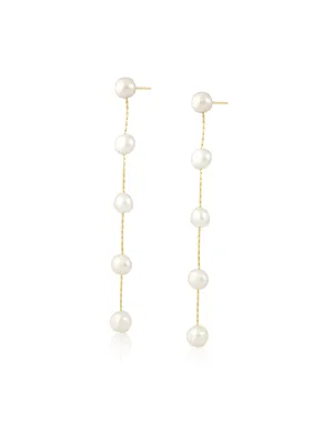 Valentina Drop Earring, Pearl