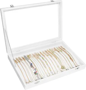 Velvet Necklace Display Jewelry Tray 20 Hook Necklace Tray Necklace Pendant Jewelry Tray for Women and Girls