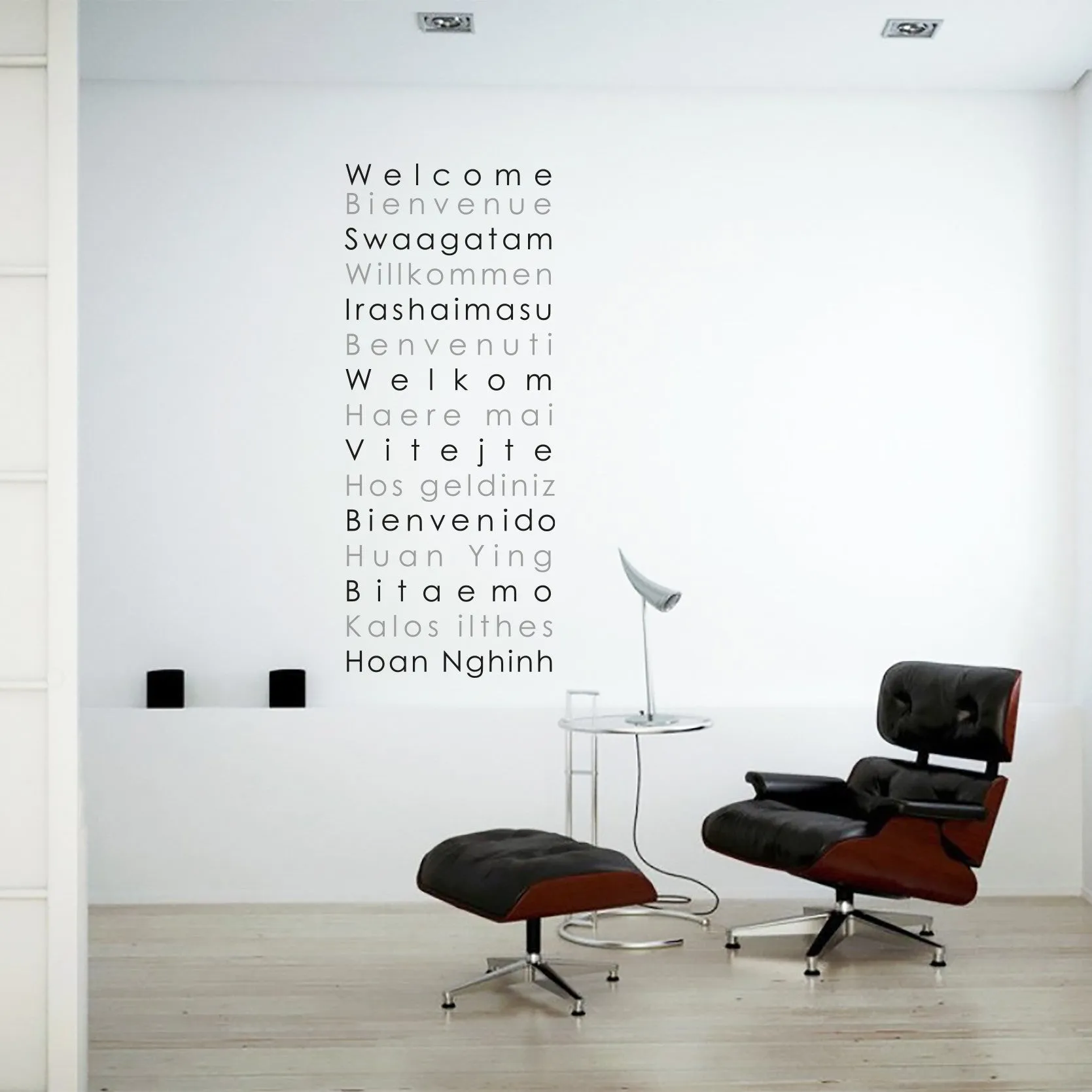 Welcome international wall sticker