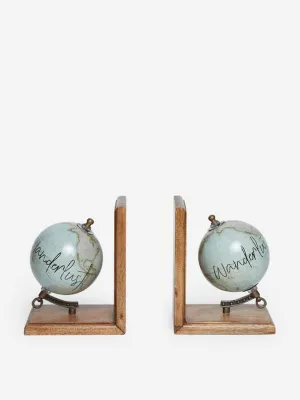 Westside Home Multicolour Globe Book Ends Set of Two