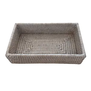 Whitewash Bath Guest Towel Tray