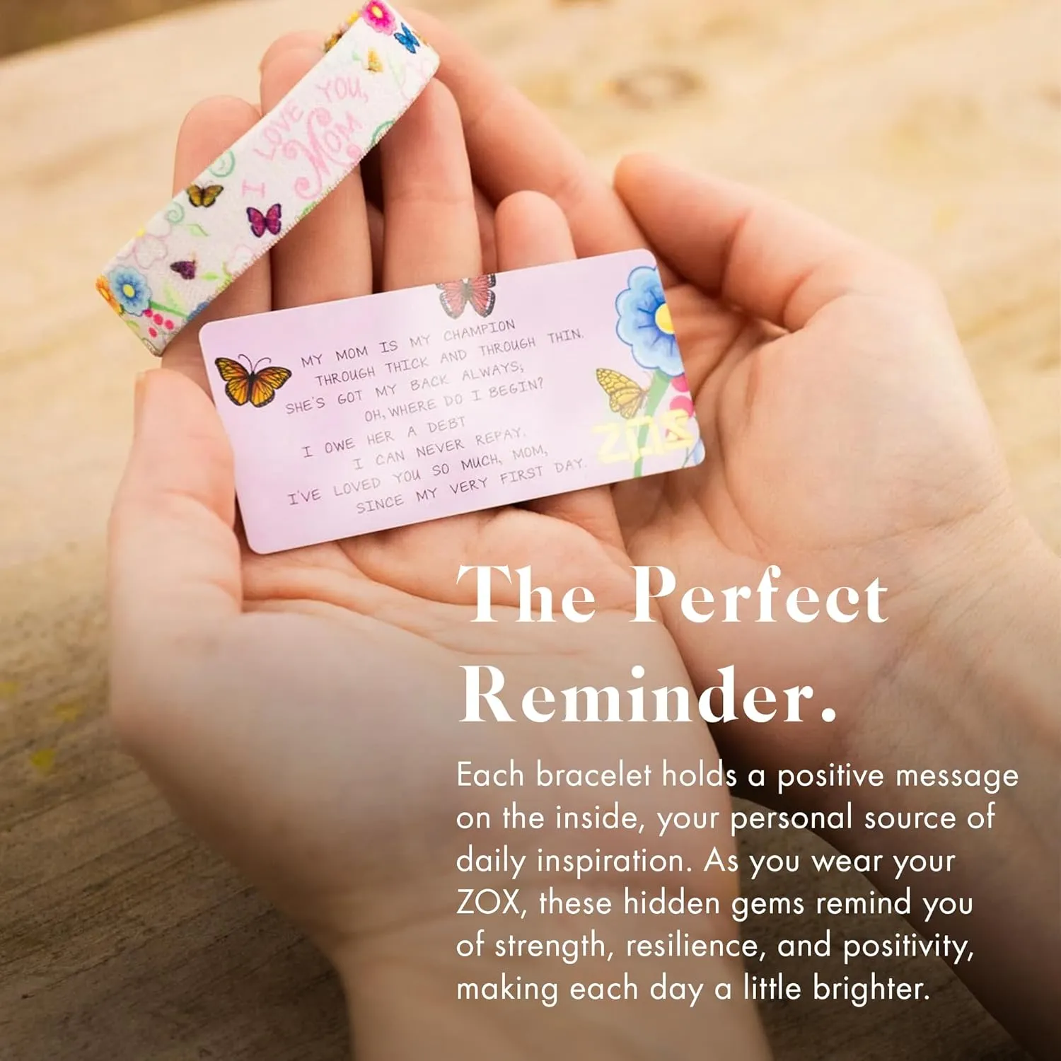 ZOX Bracelets  Stretchy Elastic Band with Motivational Affirmations and Beautiful Artwork, Great Wristband Gift for Men & Women of All Ages