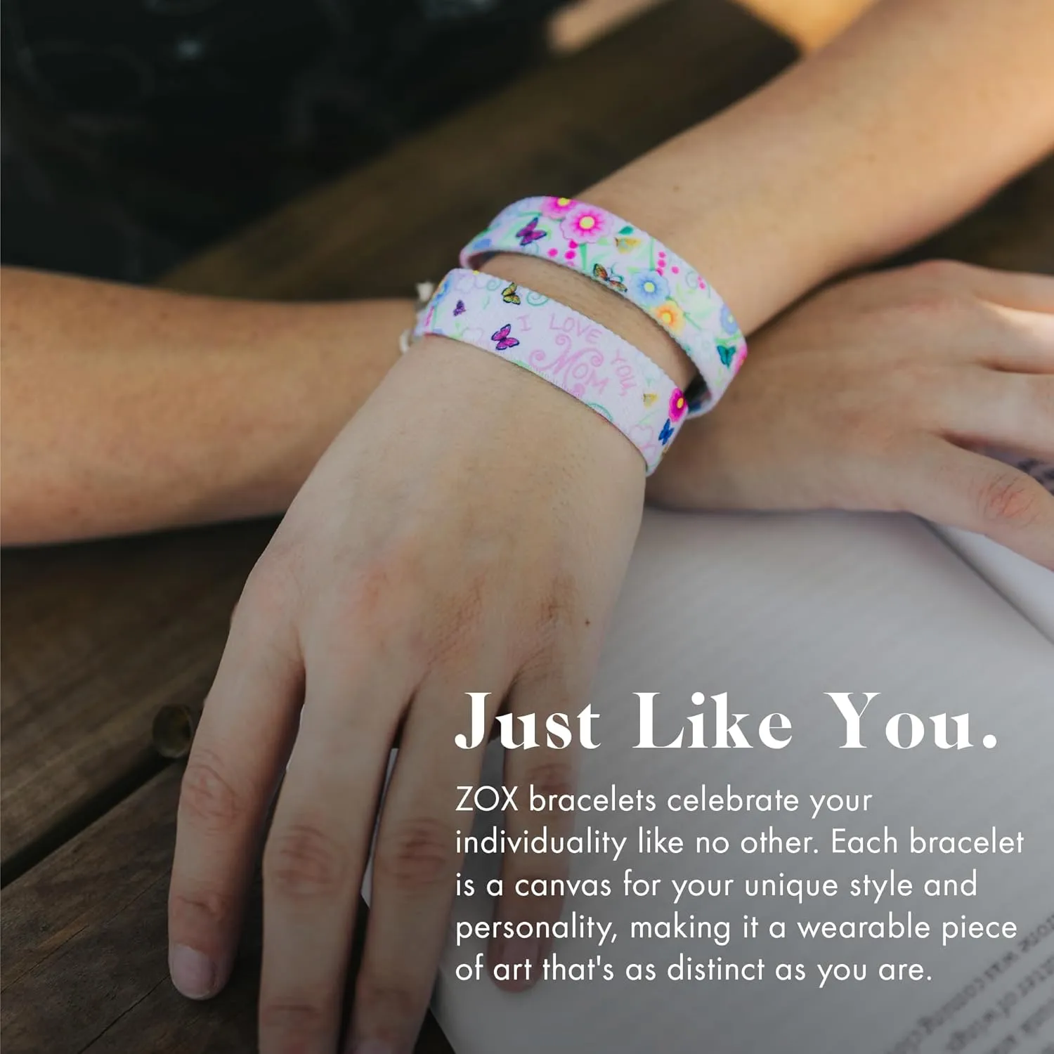 ZOX Bracelets  Stretchy Elastic Band with Motivational Affirmations and Beautiful Artwork, Great Wristband Gift for Men & Women of All Ages